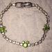 Disney Accessories | Disney Diamond Peridot Costume Tennis Bracelet | Color: Green/White | Size: Osg