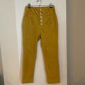 Free People Pants & Jumpsuits | Free People Button Down Mustard Yellow Pants | Color: Gold/Yellow | Size: 2