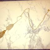 Urban Outfitters Jewelry | Crystal Stone Gold Long Necklace | Color: Gold/Silver | Size: Os