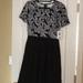 Lularoe Dresses | Lularoe Size Medium Amelia Dress | Color: Black/White | Size: M