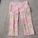 Lilly Pulitzer Pants & Jumpsuits | Lilly Pulitzer Pink Print Capris Sz 8 - Adorable | Color: Green/Pink | Size: 8