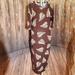 Lularoe Dresses | Lularoe Brown Dress W/ Plant Print Sz Xs 3/$15 | Color: Brown | Size: Xs