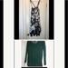 Free People Dresses | 2pc Free People Strapless Dress & Lightweight Top | Color: Black/Green | Size: M