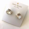 Kate Spade Accessories | Kate Spade Diamond Large Earrings | Color: Silver/White | Size: Os
