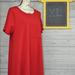 Lularoe Dresses | Lularoe Carly Dress Solid Red | Color: Red | Size: Xl