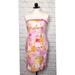 Lilly Pulitzer Dresses | Lilly Pulitzer Patchwork Cotton Strapless Dress 4 | Color: Pink/White | Size: 4