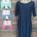 Lularoe Dresses | Lularoe Nwt Xl Julia Dress | Color: Black/Blue | Size: Xl