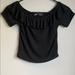 Zara Shirts & Tops | Girls Crop Top | Color: Black | Size: Sg