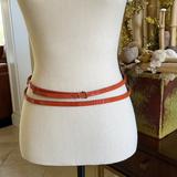 J. Crew Accessories | J Crew Patent Leather Double Wrap Belt | Color: Orange | Size: S