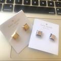 Kate Spade Jewelry | Kate Spade Square Dipper Stud Earrings | Color: Gold/Silver | Size: Various