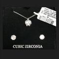 Giani Bernini Jewelry | Giani Bernini Cubic Zirconi Pendant & Earrings | Color: Silver | Size: Os