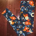 Lularoe Pants & Jumpsuits | Lularoe Tall & Curvy Legging | Color: Blue/Orange | Size: Tall & Curvy