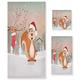 Mnsruu Squirrel At Christmas Towel Set for Women Girl,Bath Towels Hand Towels and Washcloths,Absorbent Bathroom Accessories