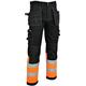 MS9 Mens Hi Viz Cargo Combat Holster Pockets Tactical Working Work Trouser Trousers Pants Jeans Orange