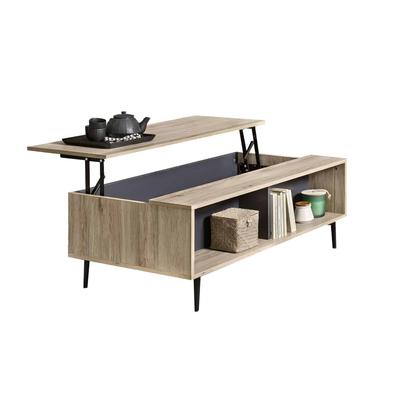 MiaMöbel Couchtisch 'Benton' MDF, Metall Modern Indien Indisch