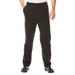 Men's Big & Tall Fleece Zip Fly Pants by KingSize in Black (Size 4XL)