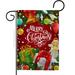 Breeze Decor Merry Christmas 2-Sided Polyester 18.5 x 13 in. Garden Flag in Green/Red | 18.5 H x 13 W in | Wayfair BD-XM-G-114232-IP-BO-D-US20-BD