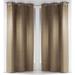 Evideco Suedine Window Solid Room Darkening Grommet Curtain Panels Polyester in Brown | 95 H in | Wayfair SUE1604365SET2