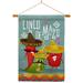 Breeze Decor Chili Pepper Cinco De Mayo 2-Sided Polyester 40" H x 28" W Flag set in Brown/Gray | 40 H x 28 W x 1 D in | Wayfair