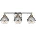 Hinkley Fletcher 25" Wide Polished Nickel 3-Light Bath Light