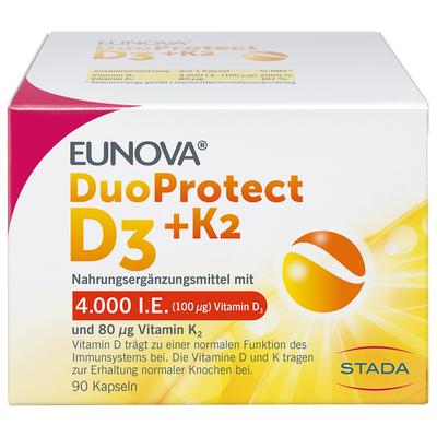 Eunova - DuoProtect D3+K2 4000 I.E./80 μg Kapseln Vitamine