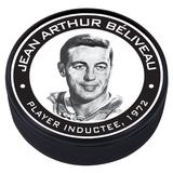 Jean Beliveau NHL Hall of Fame Collection Puck