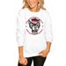 Women's White NC State Wolfpack End Zone Pullover Sweatshirt