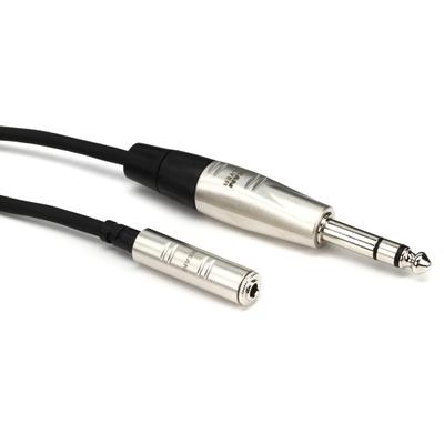 Hosa HXMS-025 Pro Headphone Adapter Cable - REAN 3.5mm TRS Female to 1/4-inch TRS Male - 25 foot