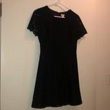 J. Crew Dresses | J. Crew Black Lace Mini Dress | Color: Black | Size: 2p