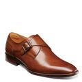 Florsheim Sorrento Plain Toe Single Monk Strap - Mens 8.5 Brown Slip On W