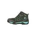 Mountain Warehouse Trail Kids Waterproof Boots - Synthetic Mesh Upper Girls & Boys Shoes, EVA Footbed, High Traction - Best for Spring Summer, Hiking & Outdoors Teal Kids Shoe Size 1 UK