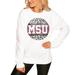 Women's White Missouri State University Bears Scoop & Score Pullover Sweatshirt