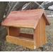 August Grove® Carlyn Small Cedar Fly Tray Bird Feeder Wood in Brown | 9.5 H x 12 W x 8 D in | Wayfair 810372855C4B43D29F243AD9AE4D1525