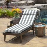Arden Selections Outdoor Chaise Lounge 2.5" Cushion Polyester in Gray | 2.5 H x 21 W in | Wayfair ZM02856B-D9Z1