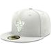 Men's New Era Los Angeles Rams White on Ram Head 59FIFTY Fitted Hat
