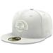 Men's New Era Los Angeles Rams White on Primary Logo 59FIFTY Fitted Hat