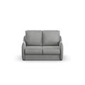 DOMO. Collection Sofa Echo, 2-Sitzer mit Hocker, Polstermöbel 140cm Sitzbreite, Funktionssofa, 164x107x96 cm, Couch in grau