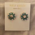 Kate Spade Jewelry | Blue & Crystal Kate Spade Studs / Post Earrings | Color: Blue/Silver | Size: Os