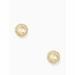 Kate Spade Jewelry | Kate Spade Spot The Spade Pave Halo Studs Gold | Color: Gold/White | Size: Os