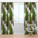 Design Art Tropical Pineapple w/ Leaves Floral Semi-Sheer Thermal Rod Pocket Single Curtain Panel Polyester/Linen | 95 H in | Wayfair