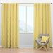 Design Art Mid-Century Ornamental Design III Geometric Semi-Sheer Thermal Rod Pocket Single Curtain Panel in Yellow | 108 H in | Wayfair