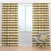 Design Art Horizontal Lines Striped Semi-Sheer Thermal Rod Pocket Single Curtain Panel Polyester/Linen | 95 H in | Wayfair CTN24047-52-95