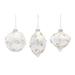 The Holiday Aisle® Ornament Set Of 6 5"H, 5.25"H, 6"H Glass in White/Yellow | 6 H x 3.5 W x 3.5 D in | Wayfair 9978CFE040BC48C69A16393C7CFF293E