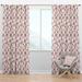 Design Art Tropical Geometric Semi-Sheer Thermal Rod Pocket Single Curtain Panel Polyester/Linen | 84 H in | Wayfair CTN19017-52-84