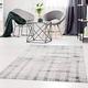carpet city Teppich Flachflor Modern Meliert Zick-Zack Muster in Creme/Grau Wohnzimmer Größe 80/150 cm