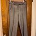 Anthropologie Pants & Jumpsuits | Anthropologie Grey Trousers W/Brown Leather Accent | Color: Gray | Size: 32