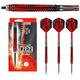 Harrows Fire Inferno 90% Tungsten Steel Tip Darts Set 22g, 23g & 24g- Includes Red Supergrip Ignite Shafts & stunning new 100 Micron Fire Flights