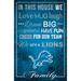 Detroit Lions 17'' x 26'' In This House Sign