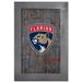 Florida Panthers 11'' x 19'' Framed Team City Map Sign