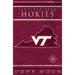 Virginia Tech Hokies 17'' x 26'' Team Coordinates Sign